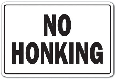 Car Driving Traffic Honk Decal