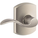 Accent Lever with Greenwich Trim Hall and Closet Lock