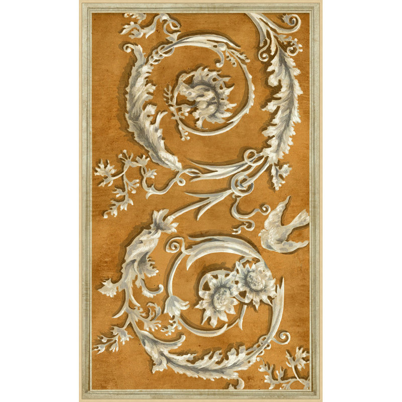 Antique Scroll 2 Print by Lillian August
