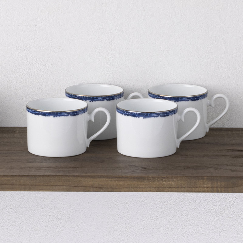 Noritake Rill Cups, 8 oz., Blue