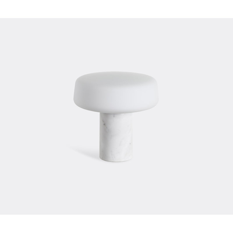 Solid Marble LED Bedside Lamp, Carrara, 9W