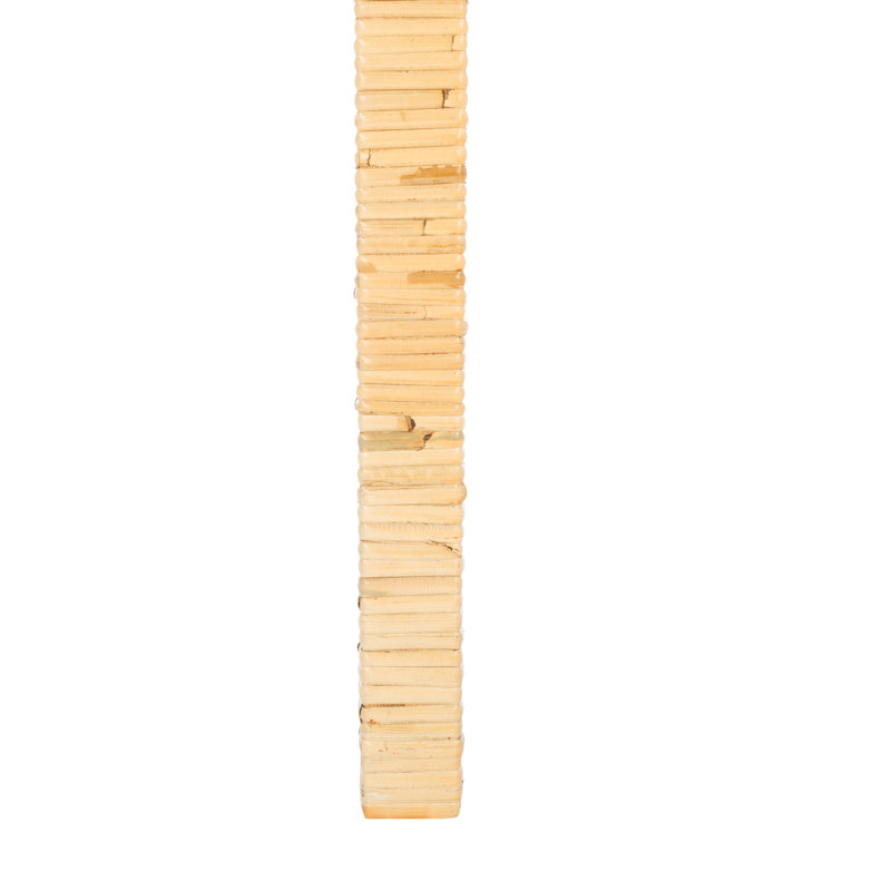 Chaise d'appoint Elaina, Blanc, Naturel