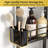 Corner Shower Caddy With Toothbrush Shelves 4 Tier Standing Rustproof