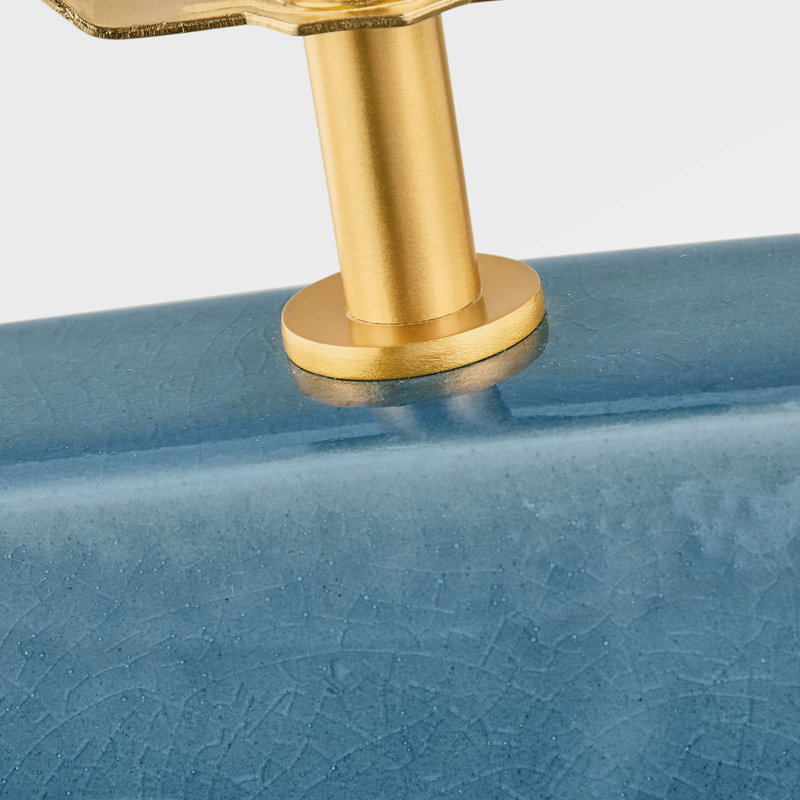 Pente 27 Table Lamp, Deep Ocean Crackle