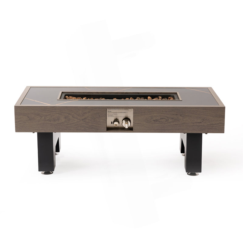 Foyer de table en bois 42 po, Gris