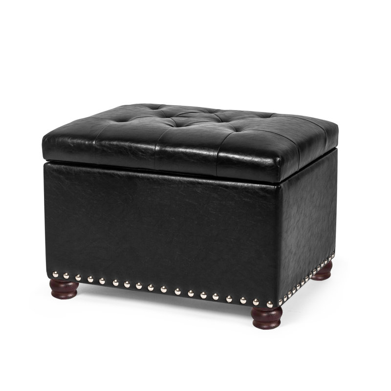 Repose-pieds Milana Classy Accent, Similicuir noir