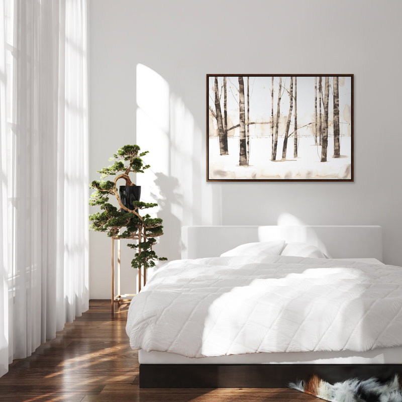 Snowy Day II by D’Alessandro Léon Framed Wall Art, Image Brush Gel