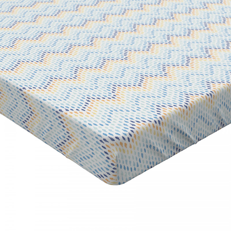 Microfiber Chevron Fitted Sheet, Twin XL Fitted Sheet