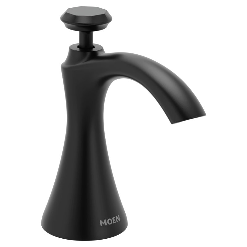 Distributeur de savon Moen Sinema, Noir mat