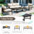 Multi-Person Outdoor Steel Sofa Set, Waterproof, Anti-Rust And Anti-Uv, Suitable For Gardens And Lawns