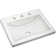 American Standard Studio 17.75'' White Ceramic Rectangular Bathroom Sink with Overflow