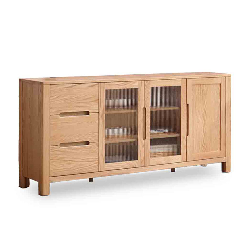 Buffet en chêne européen, Naturel