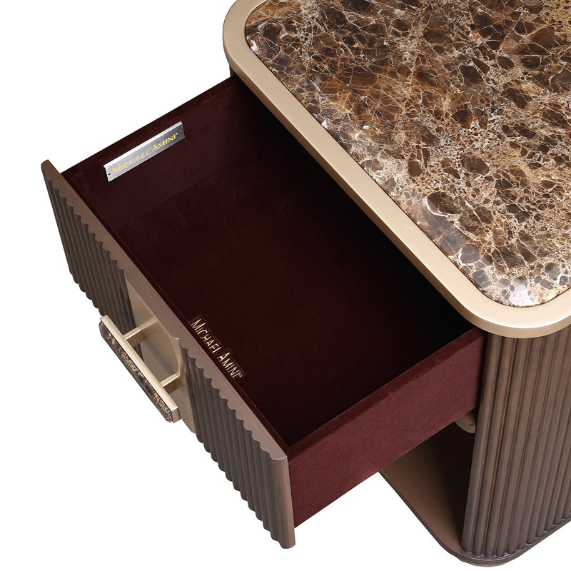West Kensington 1-Drawer Nightstand - Sea Salt Caramel, Brown