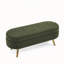 Pouf de rangement ovale avec pattes en hévéa, solution multifonctionnelle d'assise et de rangement pour la décoration intérieure-1733982935
