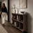 Chasse 49.6" Modern Dark Walnut Console Table