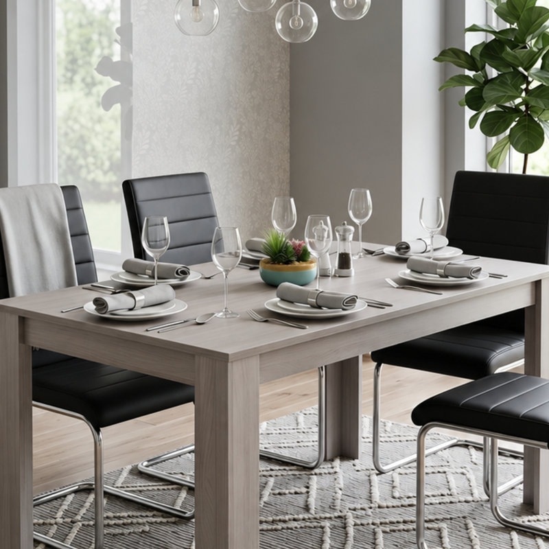 4 -Person Dining Set, 75cm H x 77cm W x 117cm D