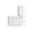 Disar 54'' Single Bathroom Vanity With Right Tall Linen Cabinet Dovetail Solid Wood Drawer Base Only-111379326