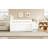 Wooden Full Size Bed With LED Light, Storage Drawers-127894813