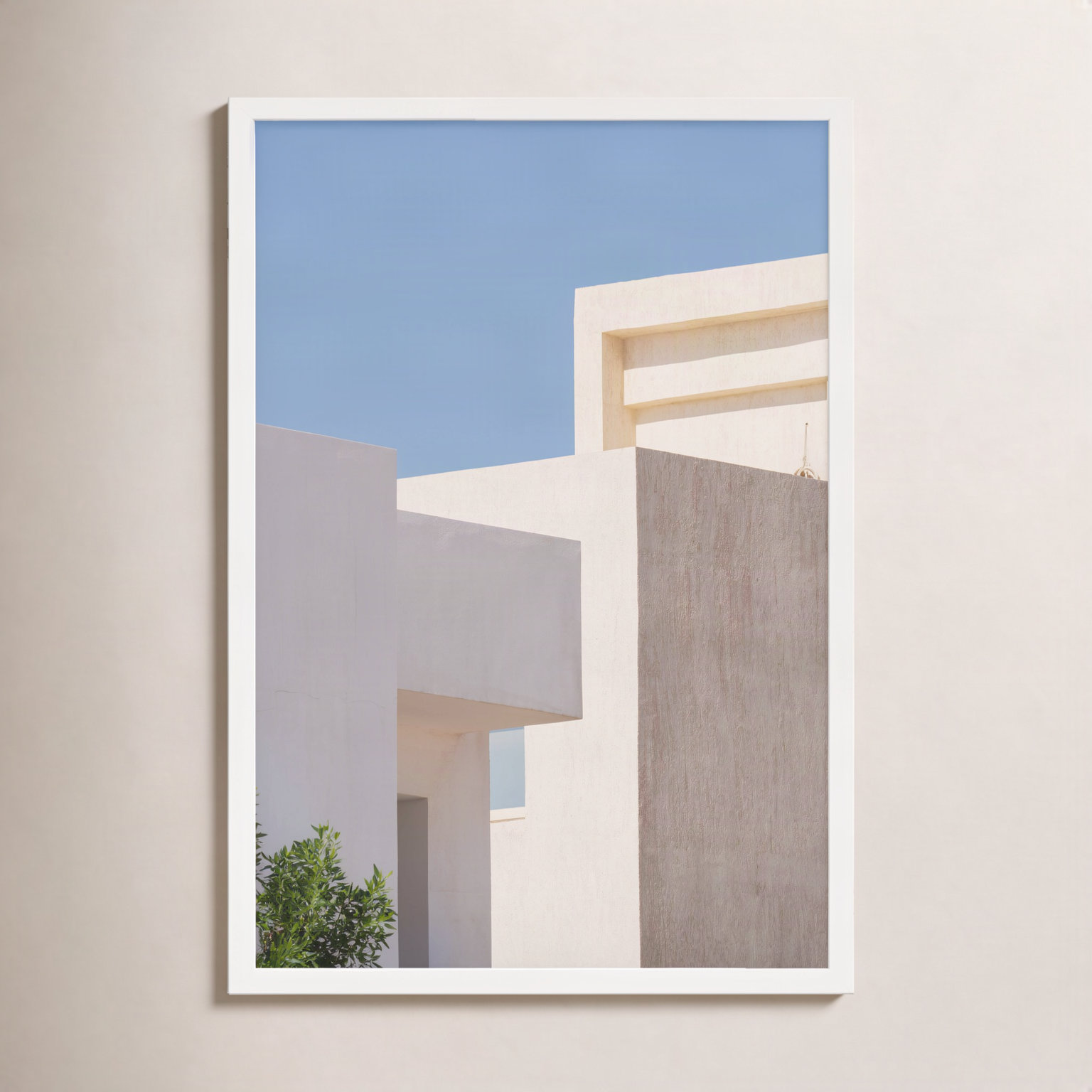 Afternoon in Greece No. 1 Print, 20" H x 14" W, White