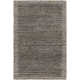 Felipa Striped Hand Knotted Recycled P.E.T. Area Rug in Dark Gray/Camel/Beige
