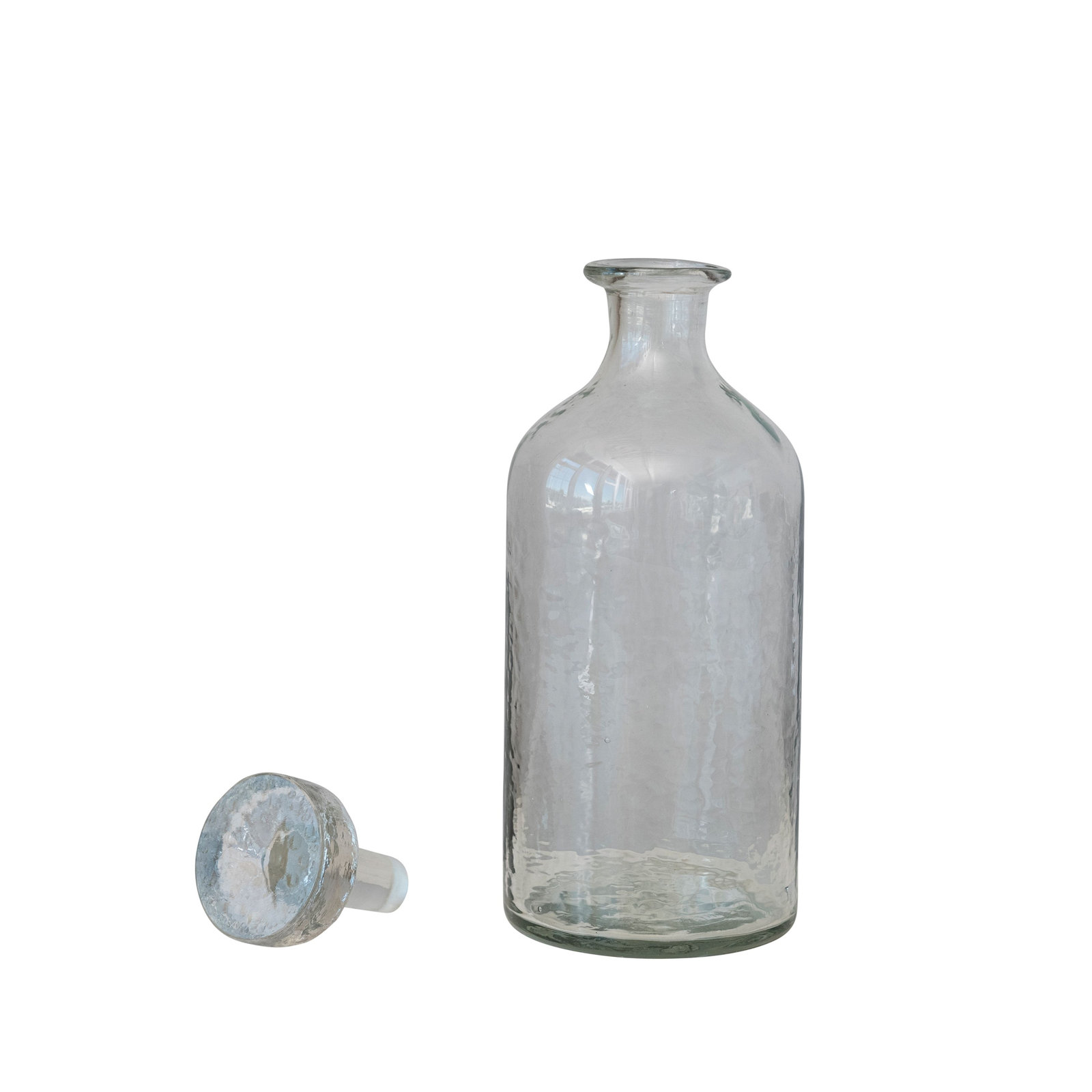 Lyllyan Glass Wine Decanter, 10" H x 4" L x 4" W