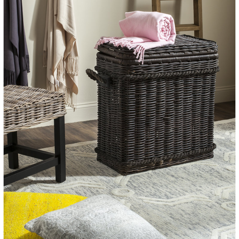 Coffre en osier Whyte, Dark Brown