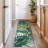 Contemporary Tropical Floral Leaves Non Slip Area Rug-616402919