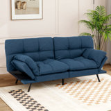 Oppelo 71'' Upholstered Convertible Sofa, Twin Sleeper Sofa Bed