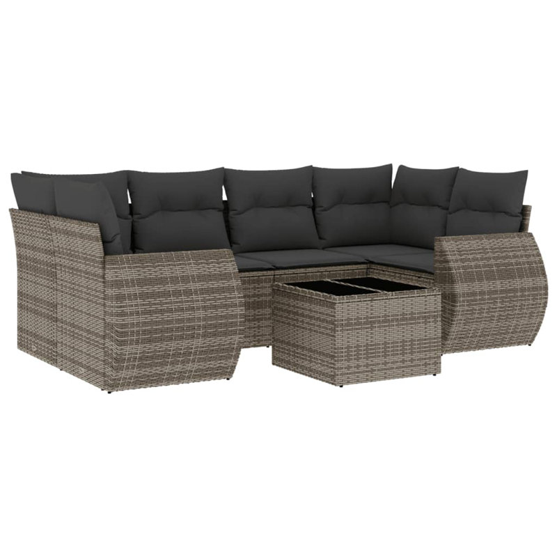 Ensemble de canapé de jardin Vidaxl gris