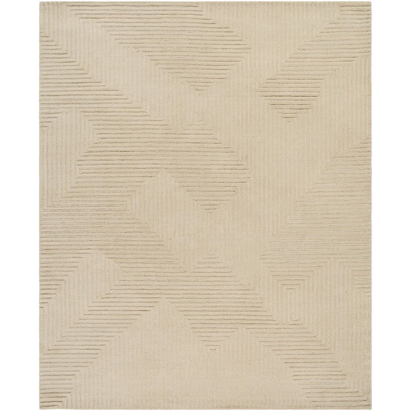 Tapis d'intérieur fait à la main Polk, Rectangulaire 8 pi x 10 pi