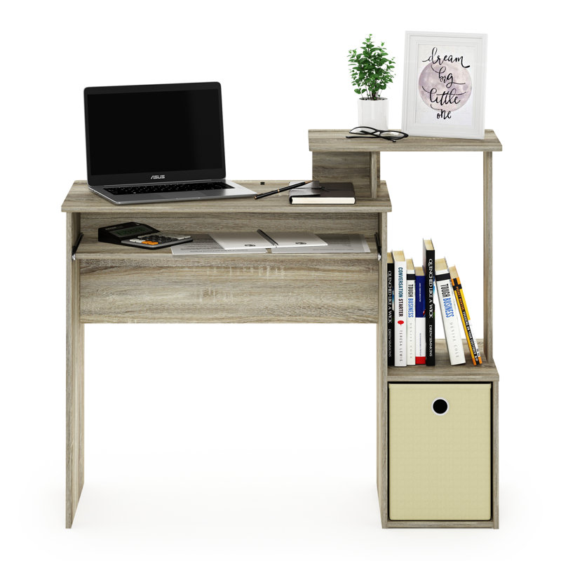 Bureau Lancaer, Chêne noir de Californie / ivoire
