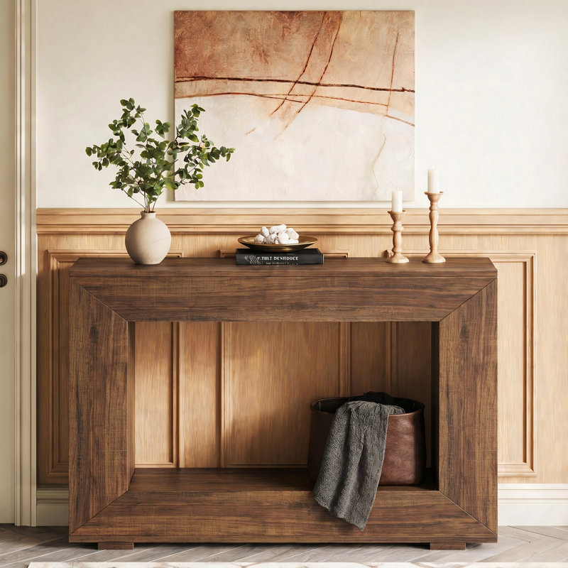 Console 47,2 "Farmhouse, Marron foncé