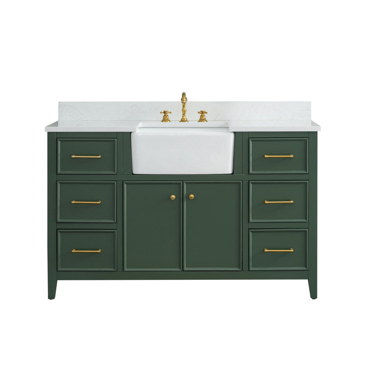 Giffords 54'' Single Bathroom Vanity with Engineered Stone Top