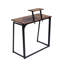 Bureau pliant 31,5 po pour petits espaces avec tablette surélevée, table d'ordinateur compacte avec structure en métal