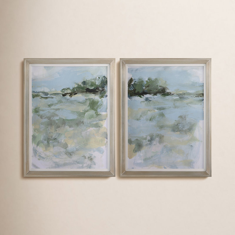 " Orren Ellis Far Away View " 2 - Pieces Painting Print