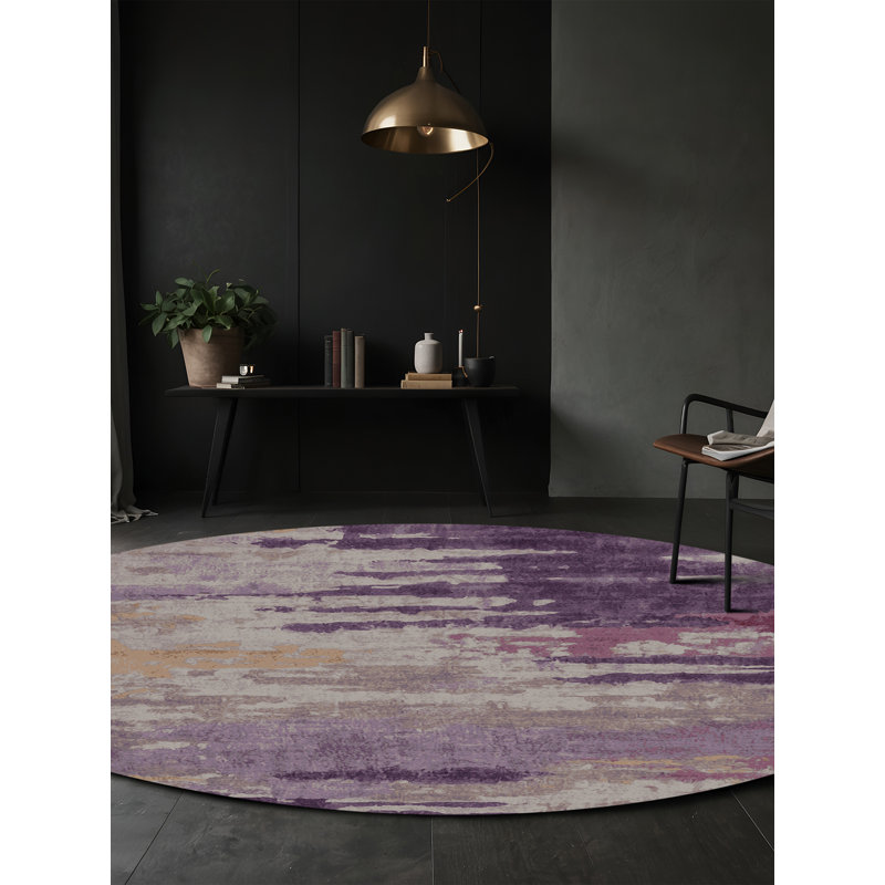 Tapis noir soyeux et moelleux, Rectangle de 5 pi x 8 pi