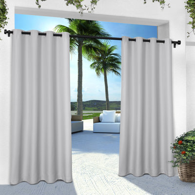 TOWN & Pays BASICS Cabana Solid Indoor Outdoor Light Filtres œillet Top Curtains 2-Pack ensemble