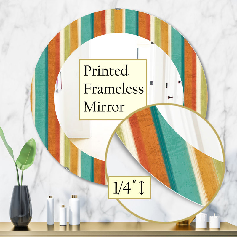 Miroir d'appoint mural, H 31,5 po x l po