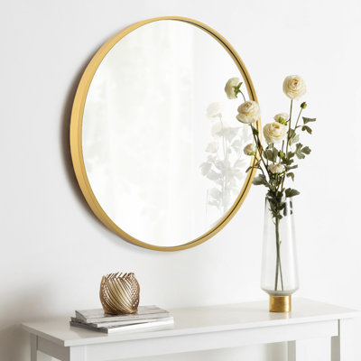 Huerres Metal Flat Wall Mirror