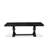 5-piece kitchen set includes a kitchen table and 4 Light Beige Linen Fabric parson chairs & black legs with Button Tufted Back - Sand Blasting Black finish.-423679726