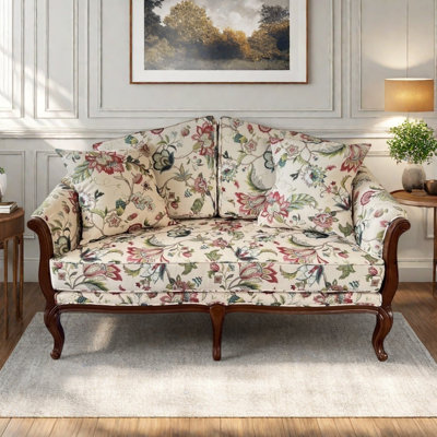 American Solid Wood Fabric Sofa