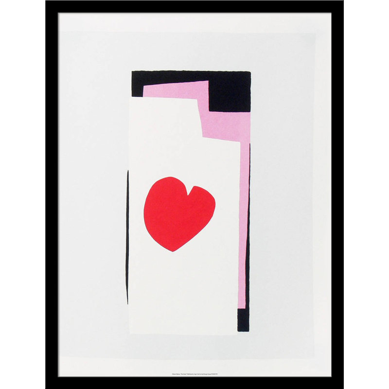 «The Heart» par Henri Matisse - Reproduction d'art graphique sur papier encadré