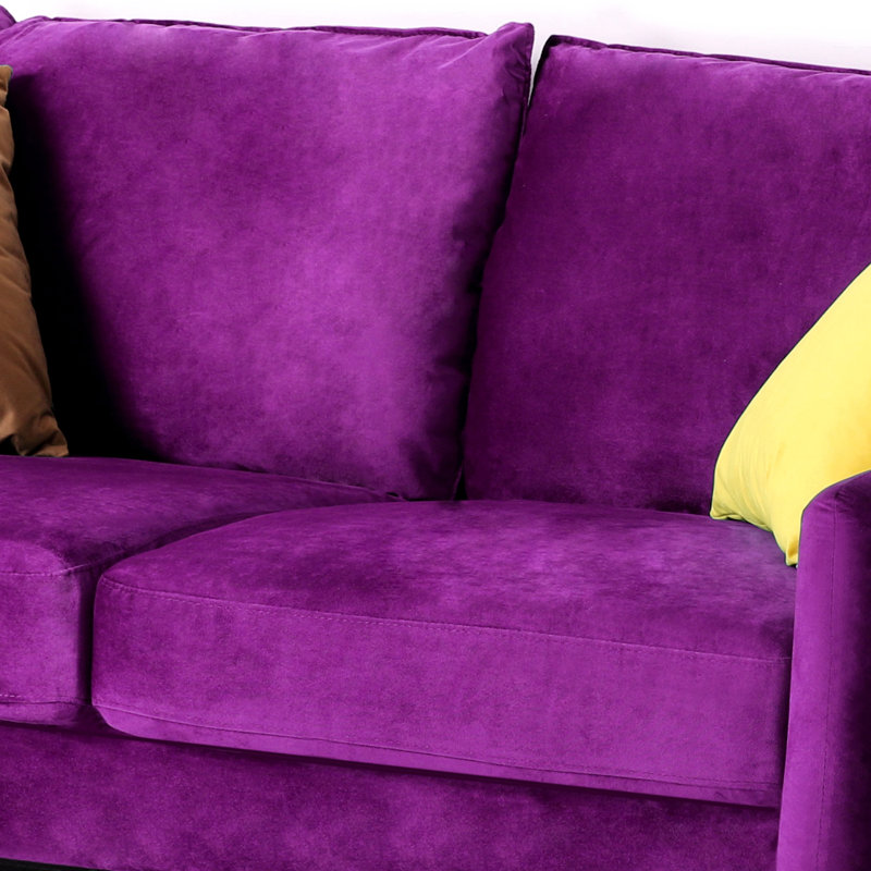 Causeuse Hessville, Velours aubergine