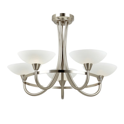 Dustin 5-Light 64cm Semi Flush Mount