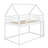 House Low Bunk Bed With Ladder-1259735040