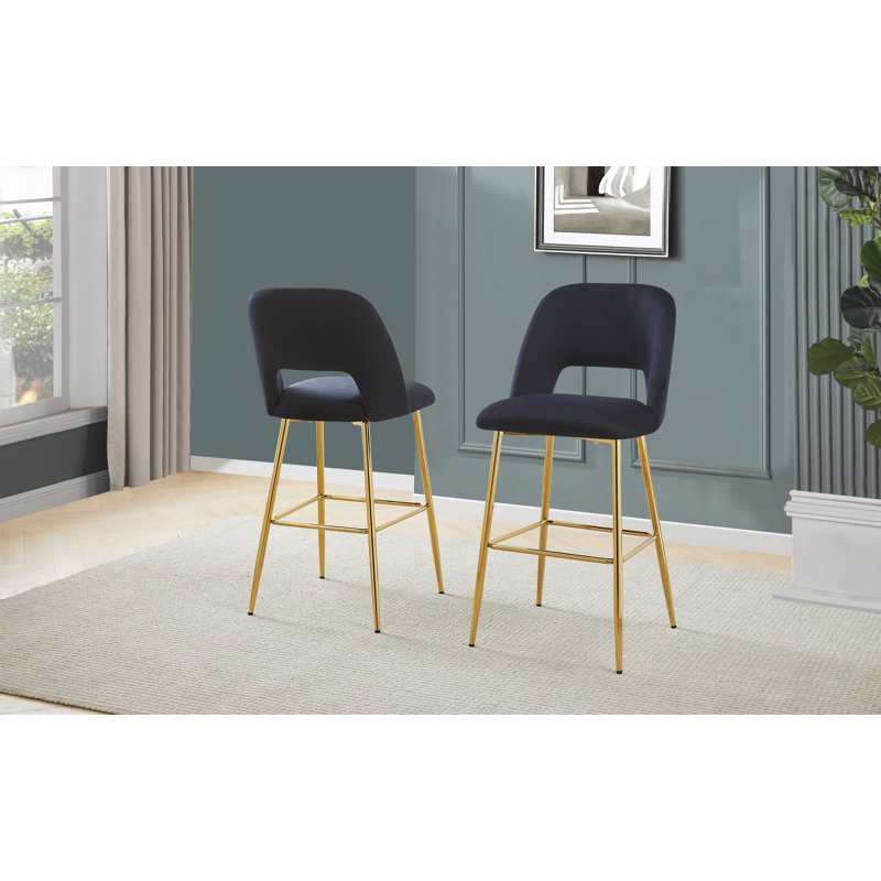 Tabouret de bar 29 po Braebury, Noir, Tabouret de bar (siège d'une hauteur de 29 po)
