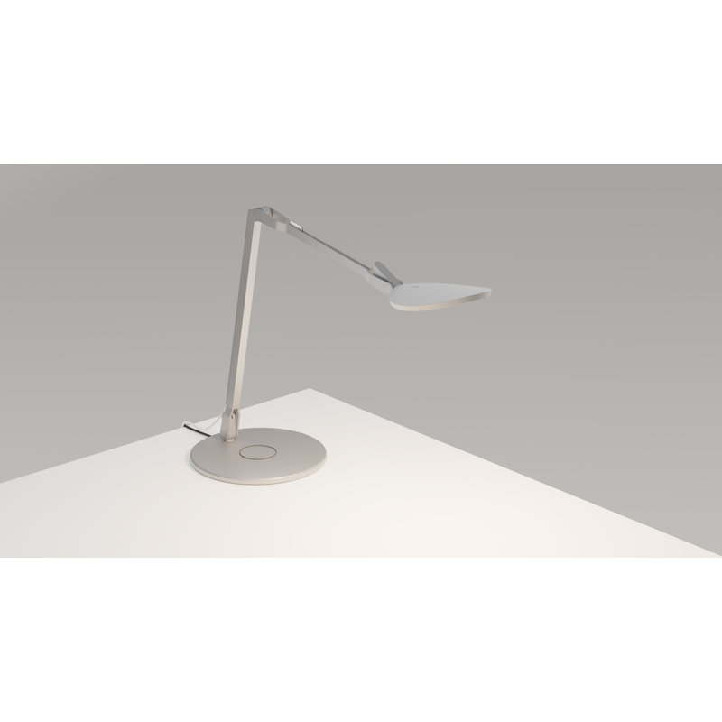 Splitty Reach Adjustable Metal USB Desk Lamp, Silver