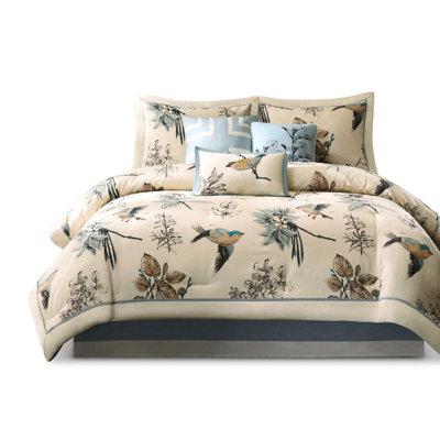 Comforter - 7 Piece Cotton Twill Decoration Luxurious With Pieces Of Bedding