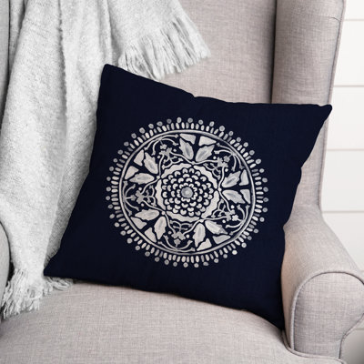  Medallion 1 Square Pillow Cover & Insert