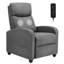 Fauteuil inclinable de 26,77 po de largeur, canapé simple ergonomique réglable, siège rembourré épaissi, inclinaison du dossier et des pieds, siège de cinéma maison moderne